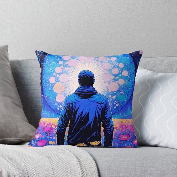Item preview, Man Walking Through Flower Field designed and sold by GrizzlyCollective.
