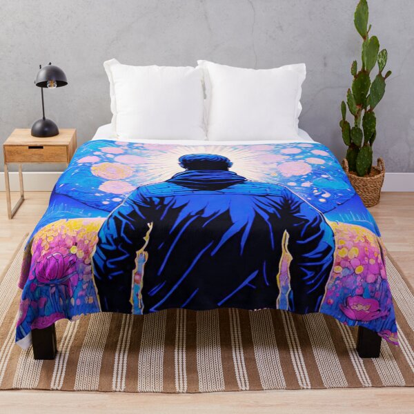 Item preview, Man Walking Through Flower Field designed and sold by GrizzlyCollective.
