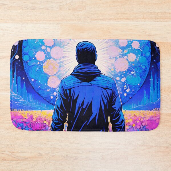 Item preview, Man Walking Through Flower Field designed and sold by GrizzlyCollective.