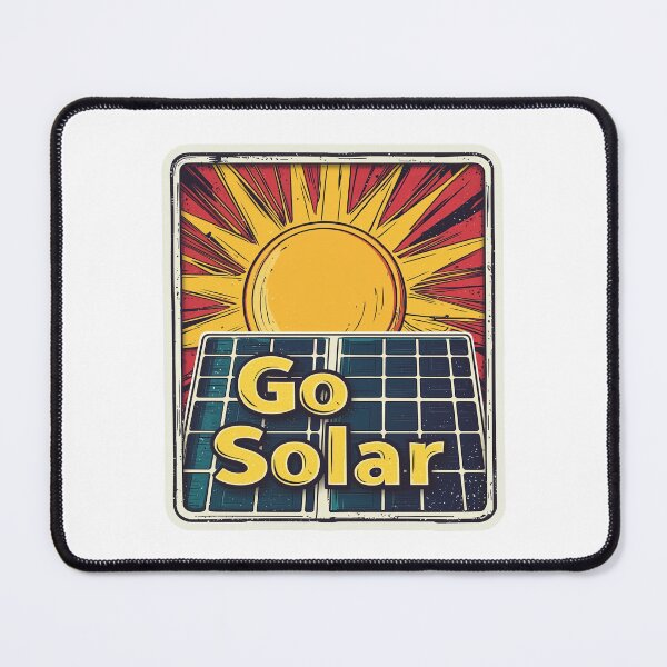Item preview, Go Solar Energy Vintage Sticker designed and sold by Liseri.