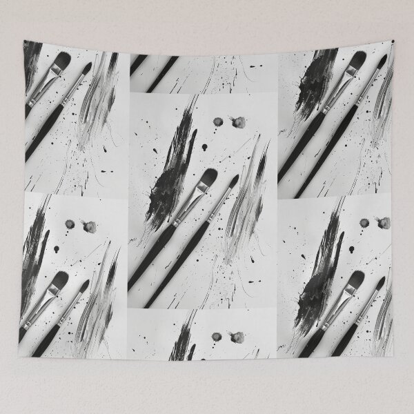 Item preview, Monochromatic Swirl: Brushstroke Expression designed and sold by Piotrek0001.