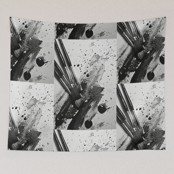 Item preview, Monochromatic Swirl: Brushstroke Expression designed and sold by Piotrek0001.