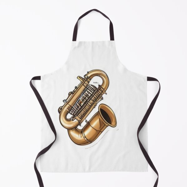 Item preview, Golden Brass Tuba Instrument Illustration designed and sold by Fly-with-my.