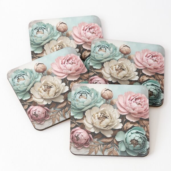 Item preview, Pastel Peonies designed and sold by FlowerMeFlorals.