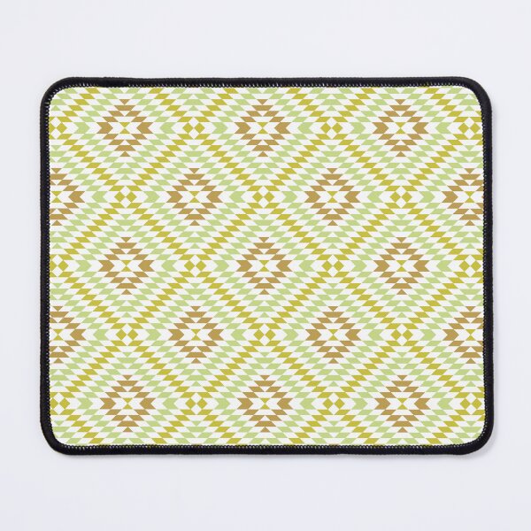 Item preview, Geometric Ikat Pattern 2 Taupe Mustard Yellow Brown And White designed and sold by QuestingPixel.