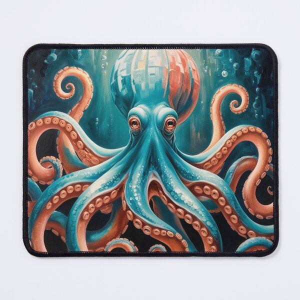 Item preview, Blue octopus designed and sold by rhashhab.