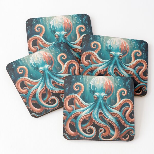 Item preview, Blue octopus designed and sold by rhashhab.