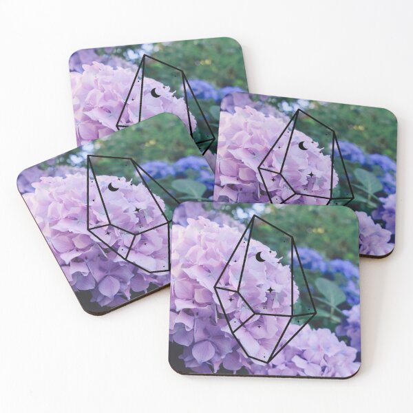 Item preview, Purple and Blue Hydrangeas and Crystal  designed and sold by WildWoodlandWitch.