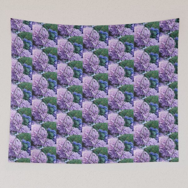 Item preview, Purple and Blue Hydrangeas and Crystal  designed and sold by WildWoodlandWitch.
