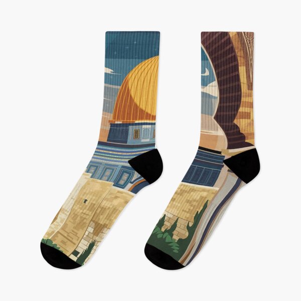 Item preview, Jerusalem Vintage Travel Poster designed and sold by TravelerRat.