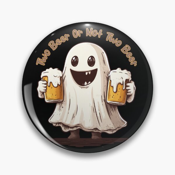 Item preview, Fantasma de Halloween con dos cervezas designed and sold by TeeTemptation.