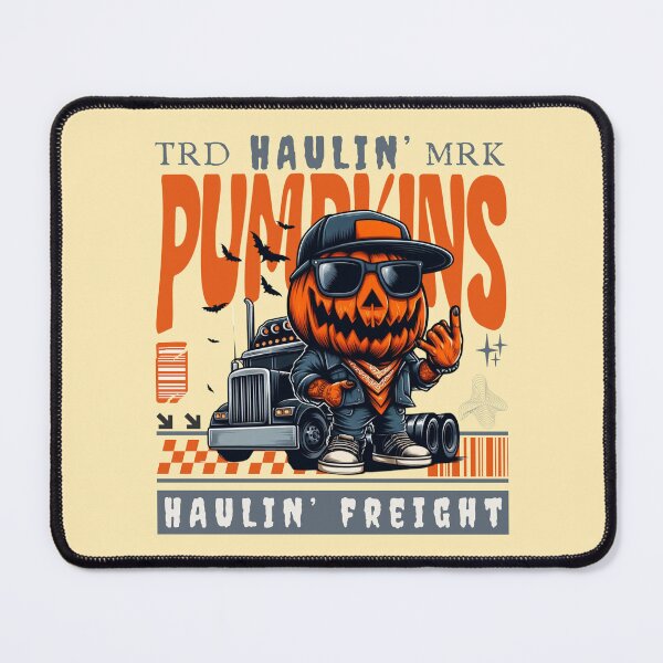 Item preview, Haunlin' pumpkins haulin' freight designed and sold by Peerless-Prime.