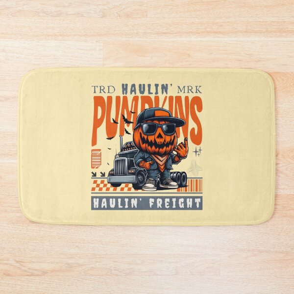 Item preview, Haunlin' pumpkins haulin' freight designed and sold by Peerless-Prime.