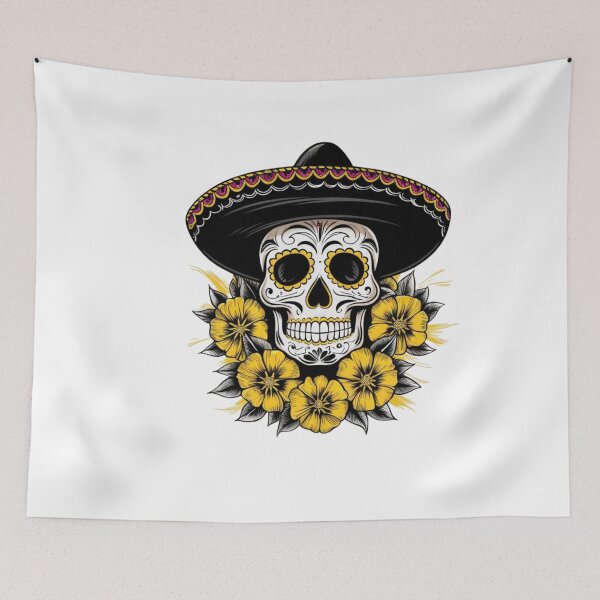 Item preview,  A skull in flowers designed and sold by Designfs.