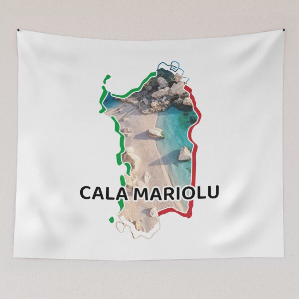 Item preview, Sardinia - Sardegna - Italy - Cala Mariolu beach view from above designed and sold by miskaralise.