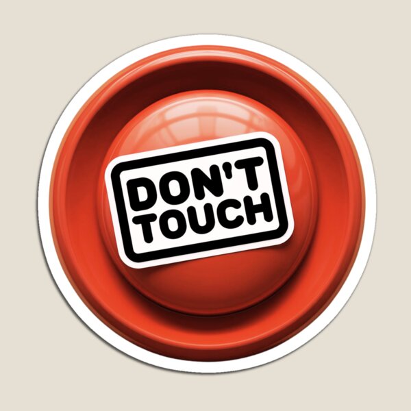 Item preview, Don't Touch Sticker - 3 designed and sold by SN-Creations.