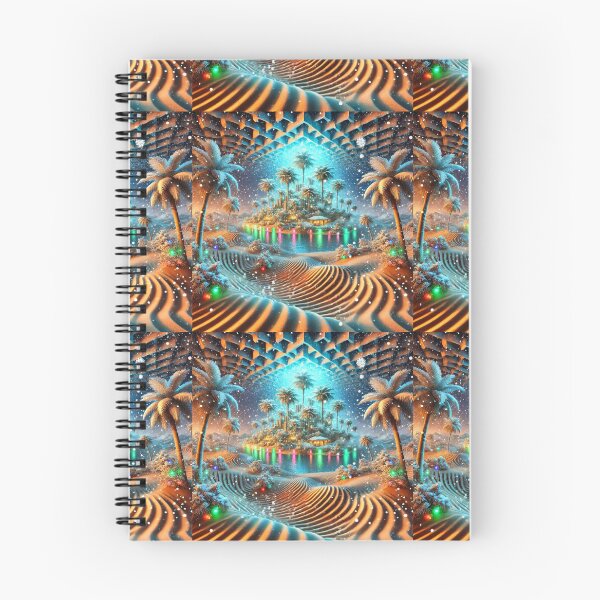 Item preview, "Snowstorm Mirage: A Christmas Oasis in the Distance" designed and sold by Meta2Physical.