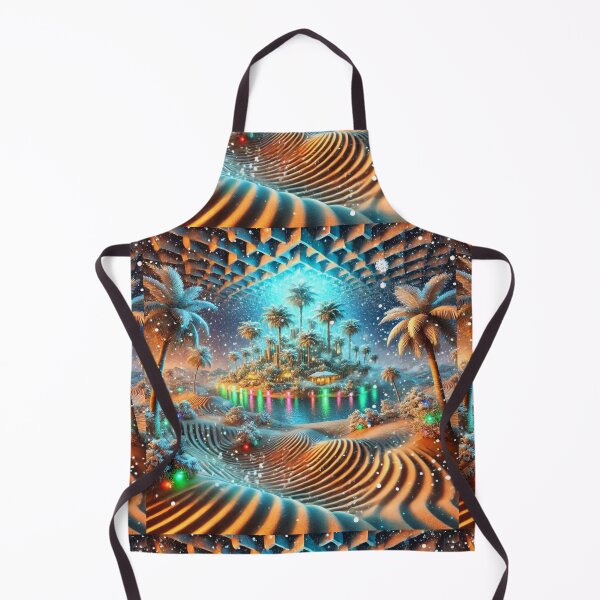 Item preview, "Snowstorm Mirage: A Christmas Oasis in the Distance" designed and sold by Meta2Physical.