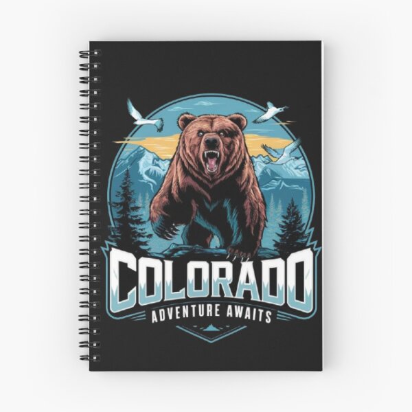 Item preview, powerful grizzly bear 'Colorado - Adventure Awaits' designed and sold by 123ks.