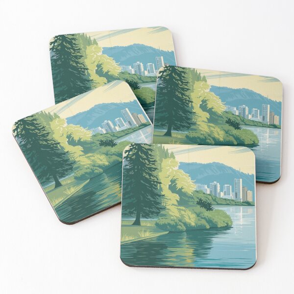 Item preview, Vancouver Vintage Travel Poster designed and sold by TravelerRat.