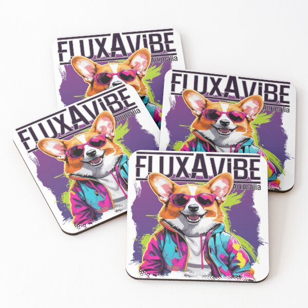 Item preview, Animalia Welsh Corgi - 80s retro graphic style - Fluxavibe designed and sold by fluxavibe.