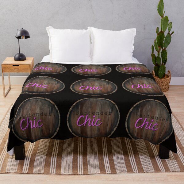 Item preview, Bartender Chic Acrylic Painted Drum Lid MINE Funny Cool designed and sold by ClosLineDesigns.