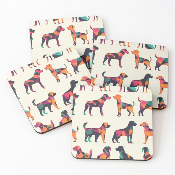 Item preview, Cute geometric dogs design designed and sold by CharmedWonders.