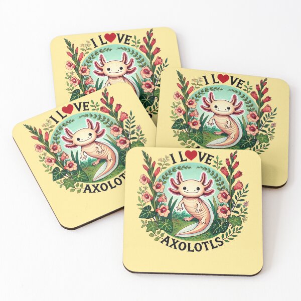 Item preview, I Love Axolotls  designed and sold by FrictionMaxxing.