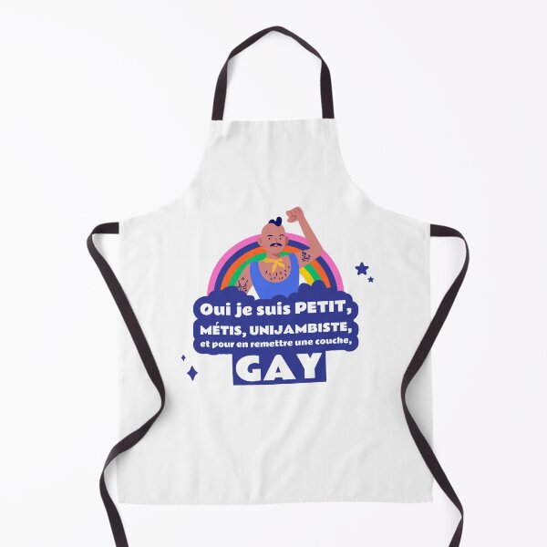 Aperçu de l'œuvre Oui je suis PETIT, MÉTIS, UNIJAMBISTE, et pour en remettre une couche, GAY créée et vendue par Soy-el-Soil.