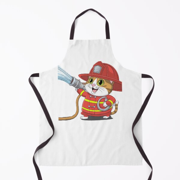 Item preview, Firefighter Feline – Brave Cat Rescuer designed and sold by StyleSwitch.