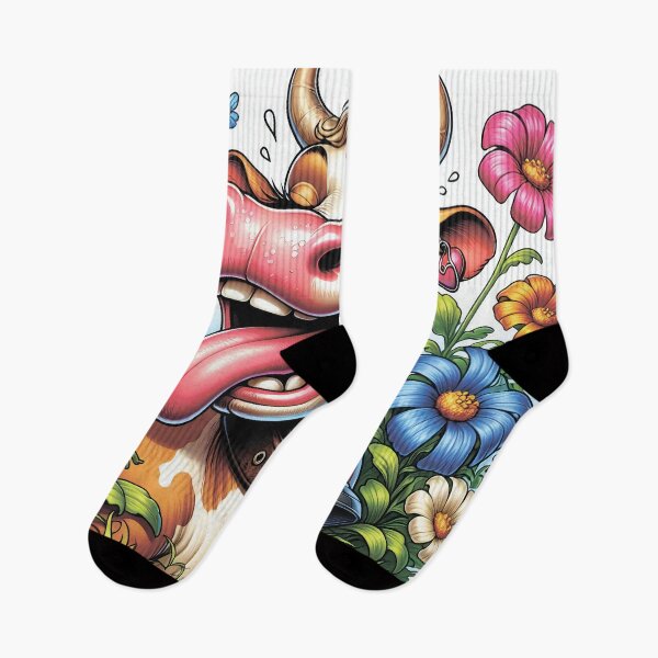 Item preview, A cute cow among the flowers. designed and sold by MagelliShop.