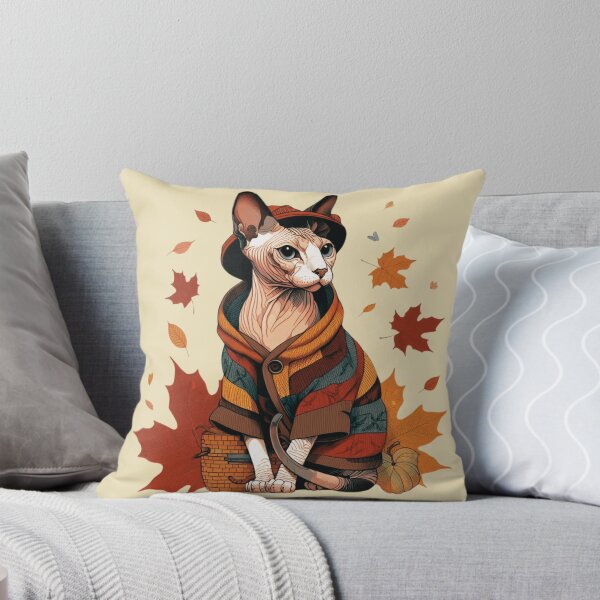Item preview, Sphynx cat Miss autumn designed and sold by AjugaPaint.