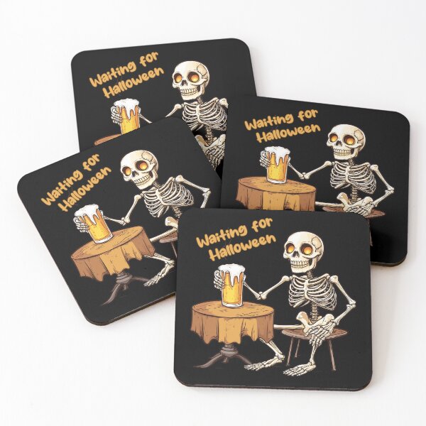 Item preview, Skeleton Waiting For Halloween designed and sold by TeeTemptation.