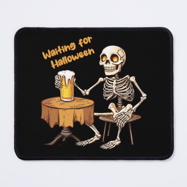Item preview, Skeleton Waiting For Halloween designed and sold by TeeTemptation.