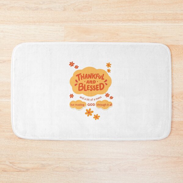 Item preview, Thankful and Blessed and a bit of a mess yellow orange GOD designed and sold by Ideas-BYDESiGN.