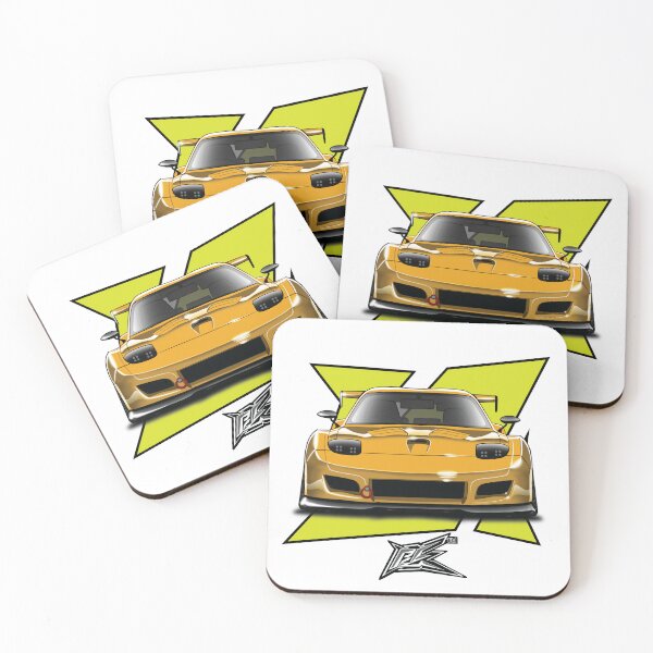 Item preview, rx7 fd3s widebody yellow  designed and sold by NaquashM.
