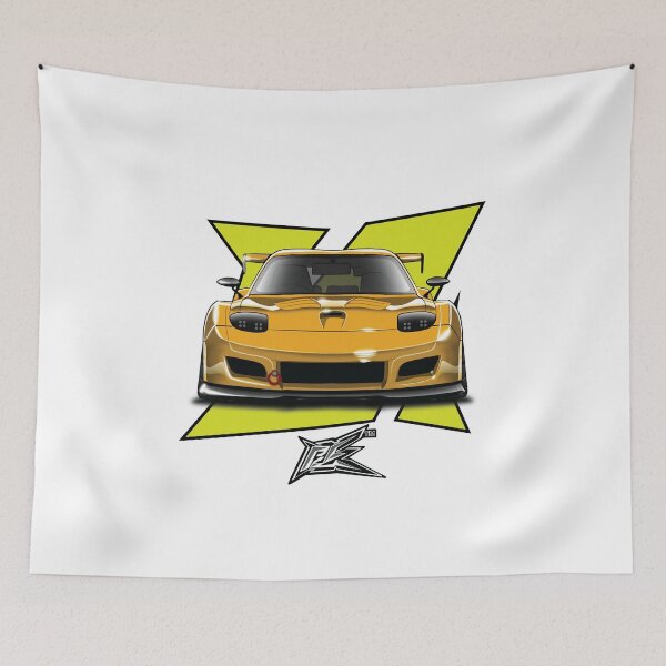 Item preview, rx7 fd3s widebody yellow  designed and sold by NaquashM.