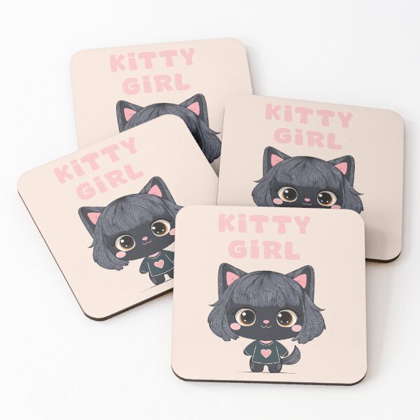 Item preview, KITTY GIRL ADORABLE KAWAII DESIGN designed and sold by La Loca.