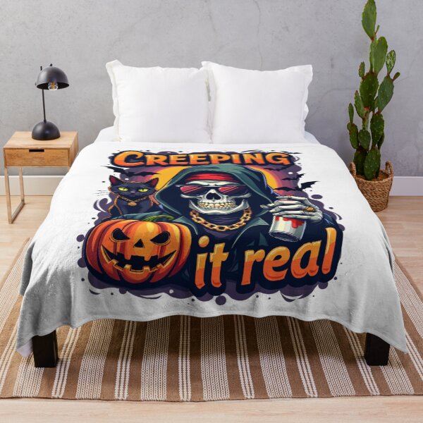 Item preview, Boo to You: Gangster Skull with Attitude - Halloween Street Style Design designed and sold by MimsTees.
