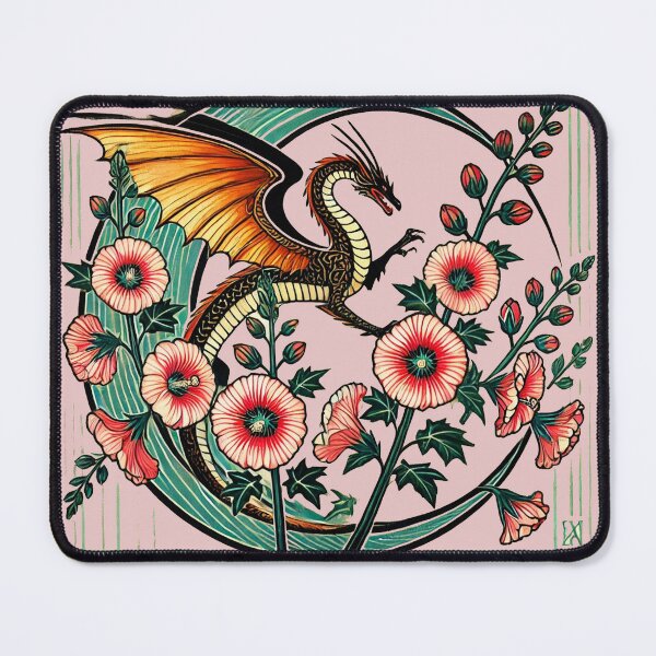 Item preview, Hollyhock Dragon designed and sold by FrictionMaxxing.