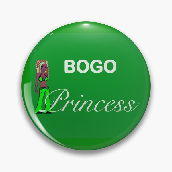 Item preview, BOGO Princess White text, Classic Green background with african Doll, Buy One Get One Princess  designed and sold by OneCatShop.