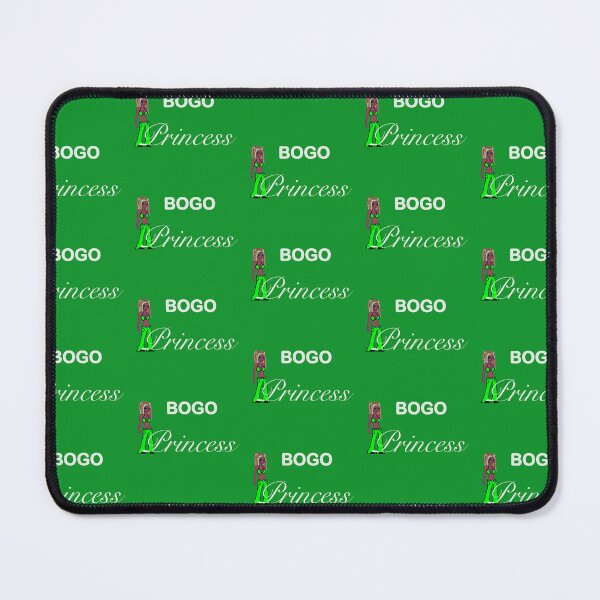 Item preview, BOGO Princess White text, Classic Green background with african Doll, Buy One Get One Princess designed and sold by OneCatShop.