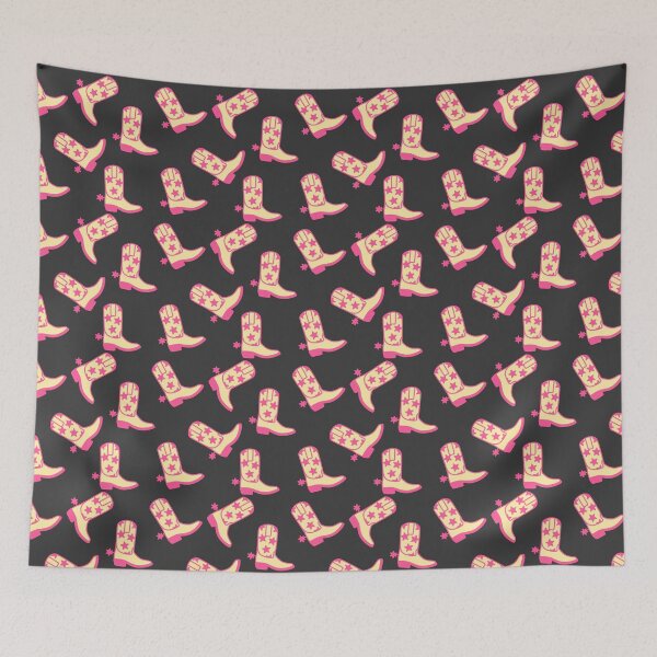 Item preview, Yellow and Pink Cowgirl Boots designed and sold by dottiedigitals.