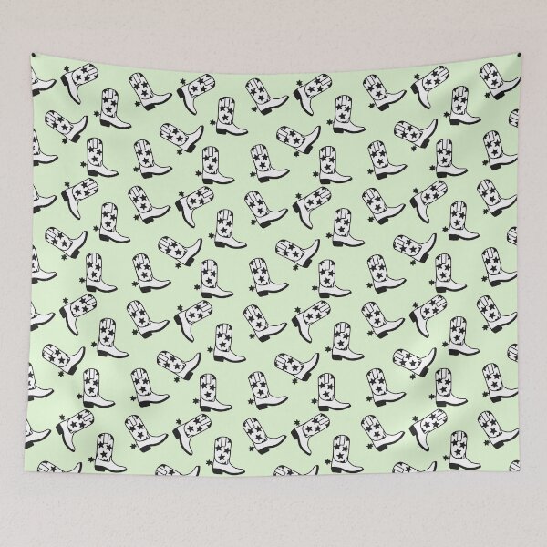 Item preview, Green Cowgirl Boots designed and sold by dottiedigitals.