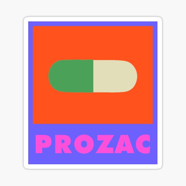 prozac sticker Sticker