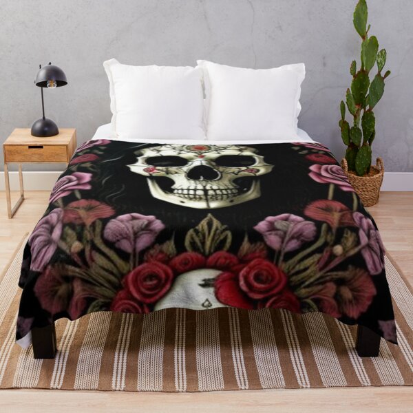 Item preview, Gothic Skull Roses designed and sold by TheDarkWardrobe.