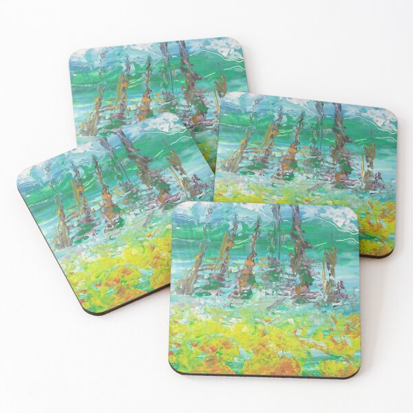 Item preview, Acrylic painting "Landscape in the mountains" designed and sold by IreneSchlik.