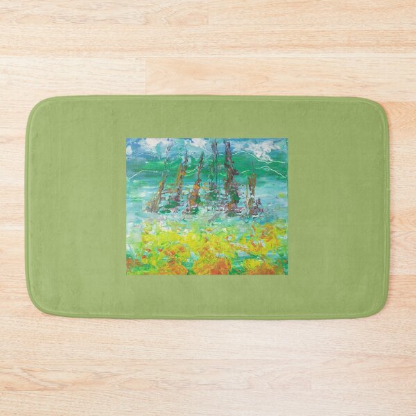 Item preview, Acrylic painting "Landscape in the mountains" designed and sold by IreneSchlik.