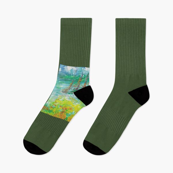 Item preview, Acrylic painting "Landscape in the mountains" designed and sold by IreneSchlik.