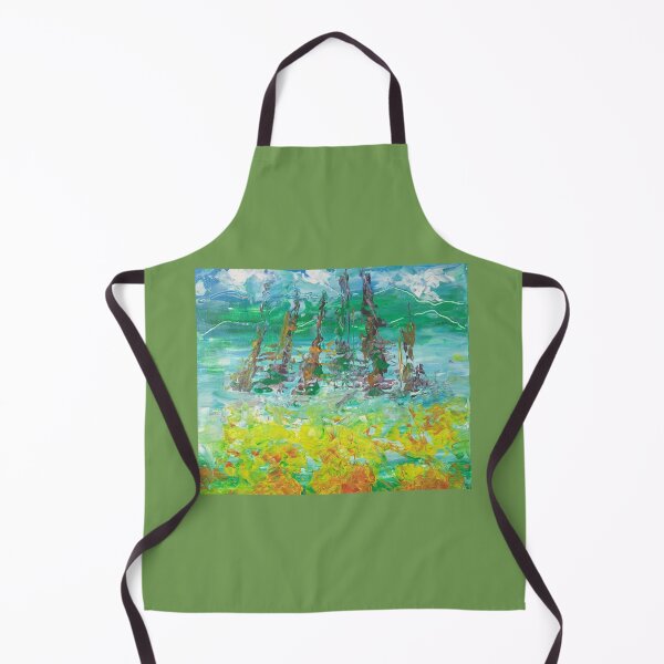 Item preview, Acrylic painting "Landscape in the mountains" designed and sold by IreneSchlik.